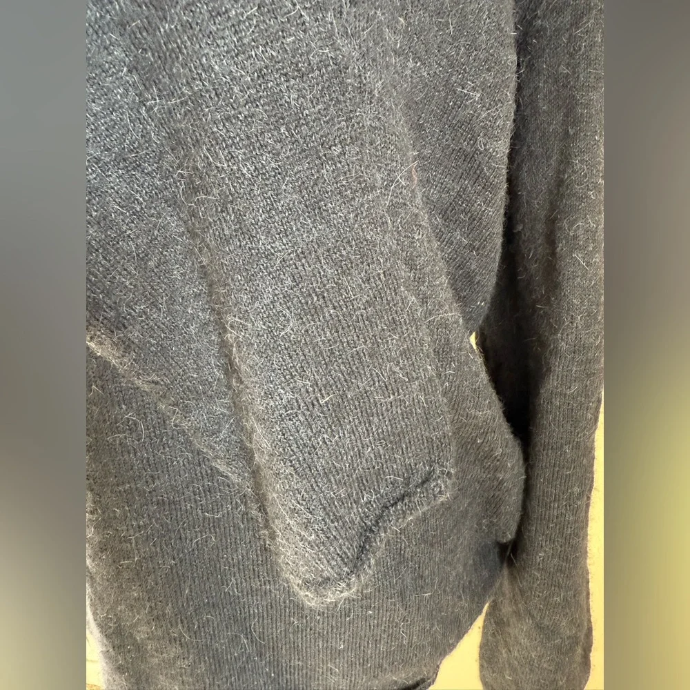 Gucci Navy Blue Alpaca Wool Knit Sweater, Size XL